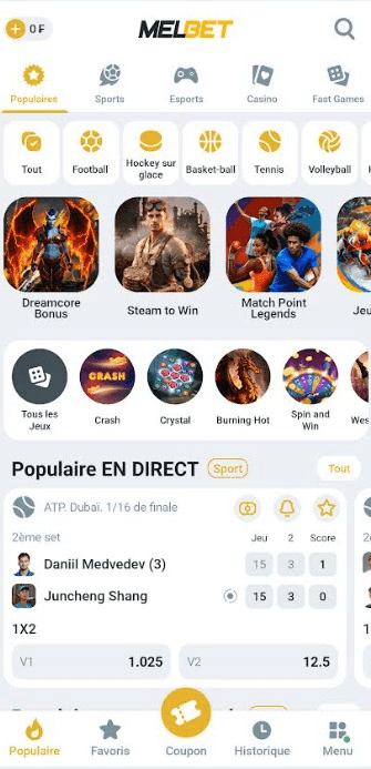 Melbet Sénégal télécharger sur Android APK